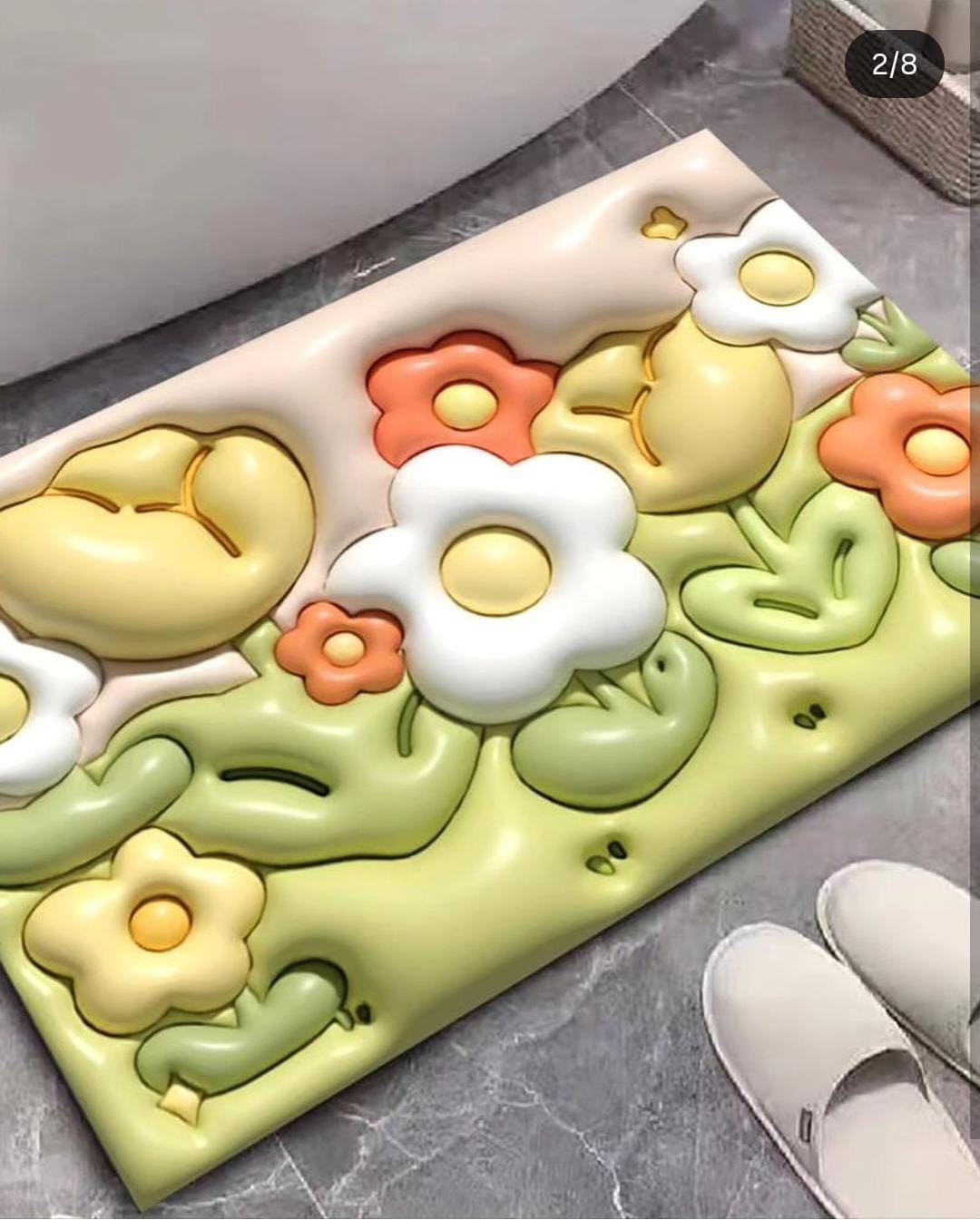3D Cute Flower Bathroom Mat